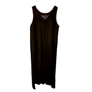 NWT DKNY Black Linen Sleeveless Dress
